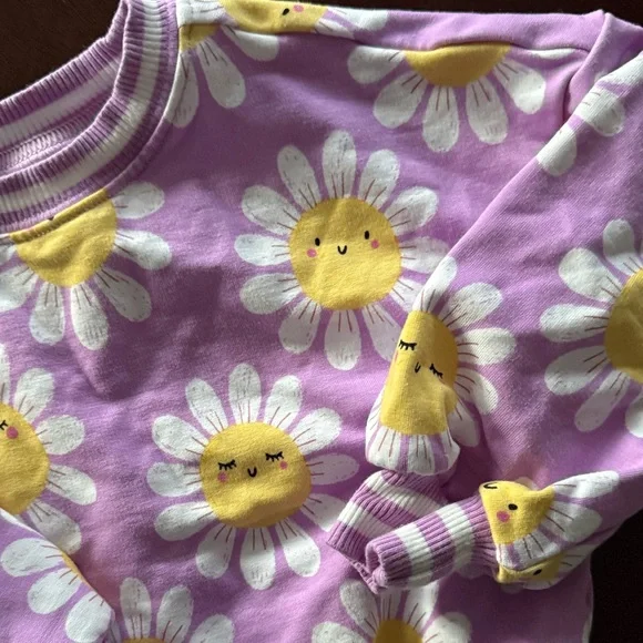 Little Sleepies 6-12 month Flower Power sweatshirt - Picture 5 of 5